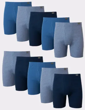 10-Pack Hanes Tagless Soft & Breathable Men's Boxer Briefs