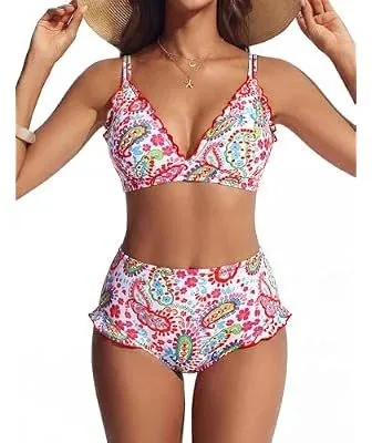 Hanna Nikole Women High Waisted Bikini Sets