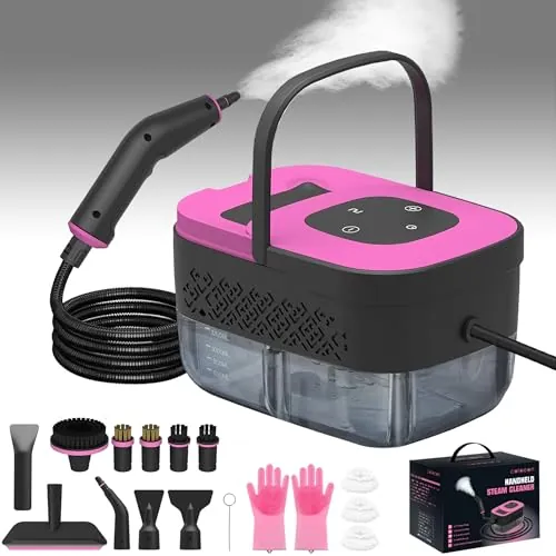 Portable Steam Cleaner Set with 16 Accessories