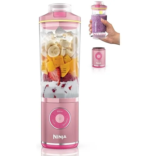 Ninja Blast Max Portable Blender, Twist & Go, 22oz, Pink