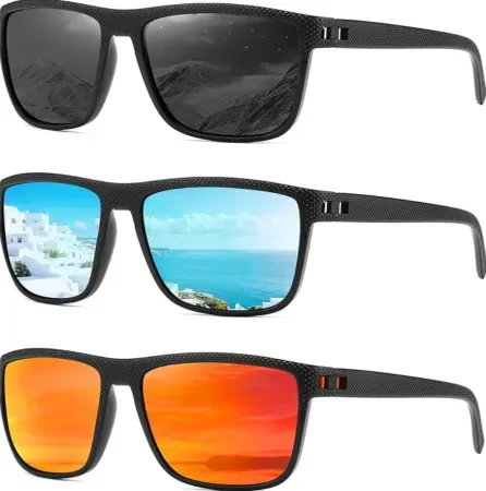 3-Pack MASDUN Polarized Sunglasses