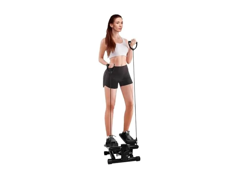 Signature Fitness Mini Stepper with Resistance Bands