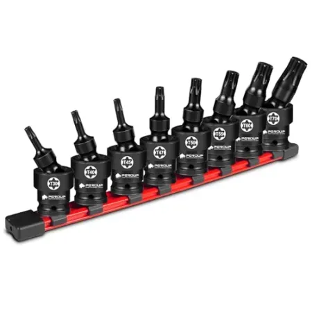 8-Piece pgroup 3/8" Drive Universal Swivel Impact Torx Socket Set