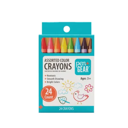 24-Ct Pen+Gear Crayons (Assorted Colors)