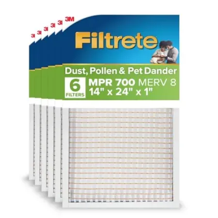 6-Pack Filtrete 14 x 24 x 1 AC Furnace Air Filter
