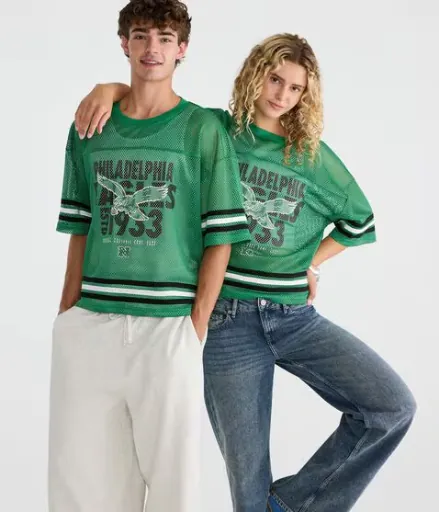 Philadelphia Eagles Boxy Mesh Top