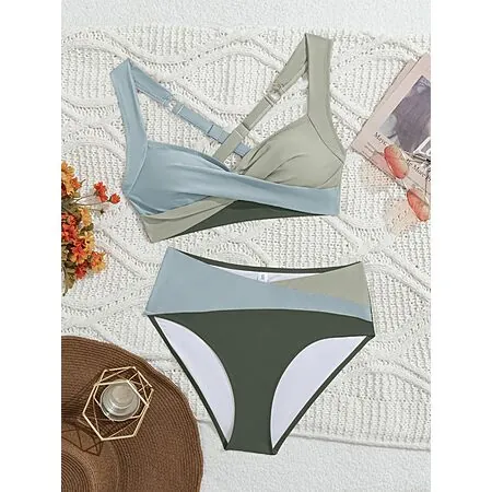 2-Pc B2prity Women's Mid Rise Swimsuit Bikini Sets (Various)