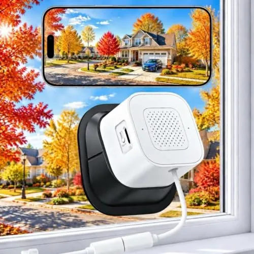 AKIYO 2K 3MP Indoor Window Security Camera for Home Security