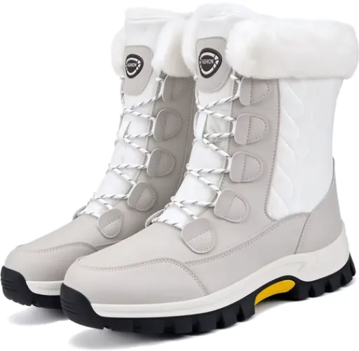 Stepedia Women's Quilted Waterproof Winter Snow Boots (Sizes 5-10)