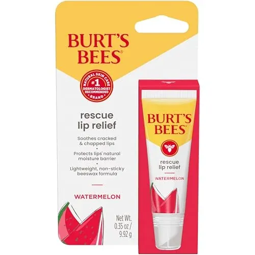 Burt's Bees Rescue Lip Relief Hydrating Lip Balm Watermelon 0.35-Oz