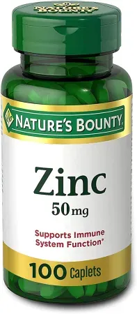 100-Count Nature’s Bounty Zinc (50mg Caplets)