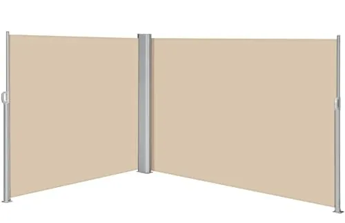 Yaheetech 236"x 71" Double Retractable Privacy Screen