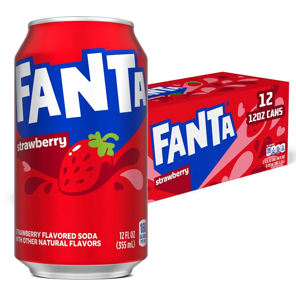 Fanta Strawberry Soda Cans 12-Pack