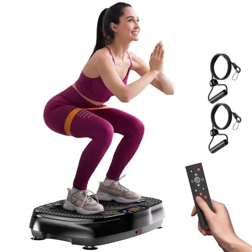 TISSCARE 120-Speed Vibration Plate Exercise Machine 400 lbs Capacity