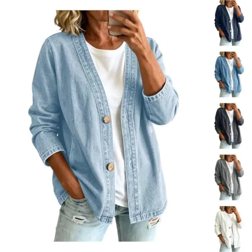 Vintage Denim Button Down Jacket