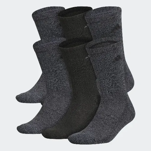 adidas Athletic Cushioned Crew Socks 6 Pairs
