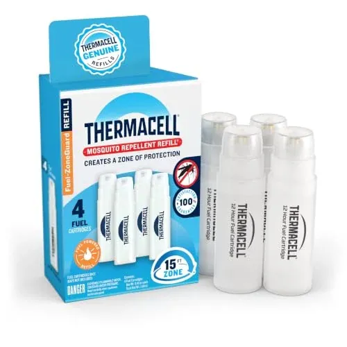Thermacell Fuel-ZoneGuard Mosquito Repellent Butane Only Refills 4-Pack