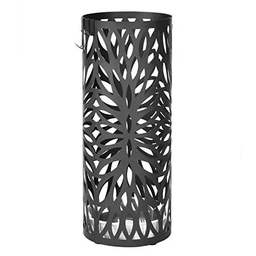 SONGMICS Round Umbrella Stand with Detachable Drip Tray