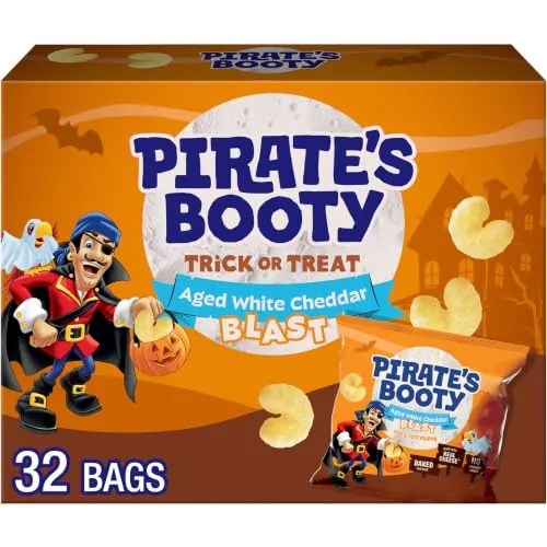 Pirate’s Booty Halloween Cheddar Puffs .25oz 32-Count