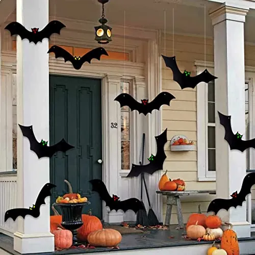 3D Hanging Bats 12-Piece Set