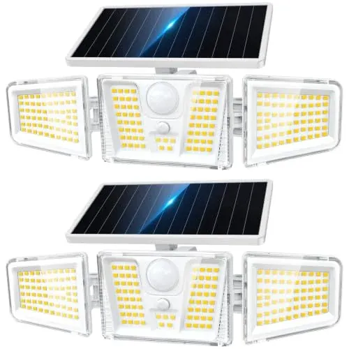 Modern Solar Wall Lights 2-Pack