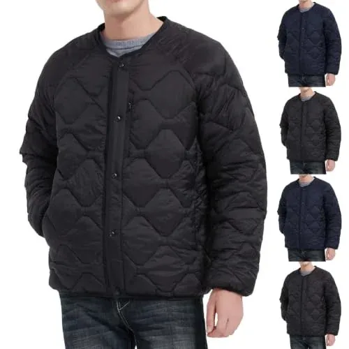 Snap Front Puffer Jacket
