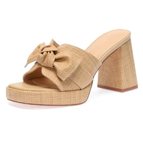 Monrovia Raffia Heeled Sandal