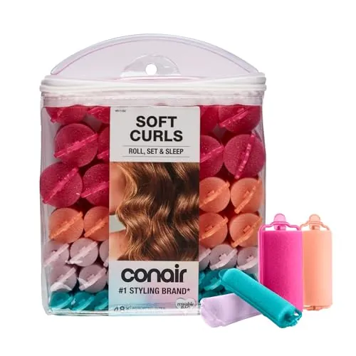Conair Heatless Foam Hair Rollers 48-Count