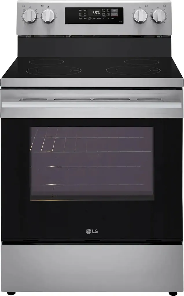 LG 30" Wide 6.3-Cu. Ft. Freestanding Electric Convection Smart Range w/ Air Fry