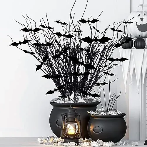 Halloween Black Artificial Branches 20 Pcs