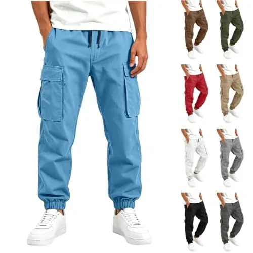 Cargo Pants Elastic Waist Joggers