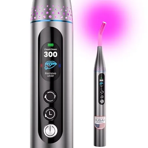 LifeZoom Red Light Therapy Face and Cold Sore Wand