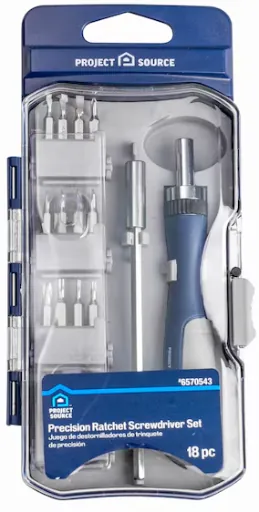 Project Source 18-Piece 2-in Ratcheting Multi-Bit Screwdriver Set
