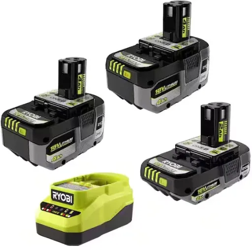 YMMV | Ryobi 18V ONE+ Lithium-Ion HIGH PERFORMANCE Starter Kit with 2.0 Ah Battery, 2 4.0 Ah Batteries and Charger