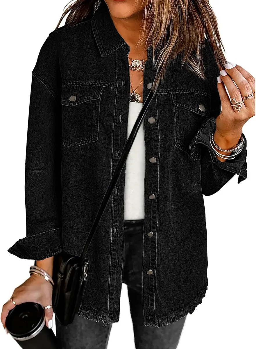 luvamia Women’s Oversized Denim Jacket