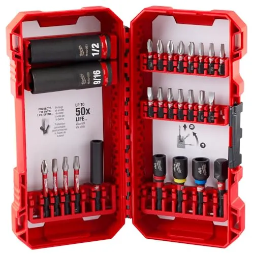 Milwaukee Electric Tool 40-Piece Shockwave Drive & Fasten Bit Set