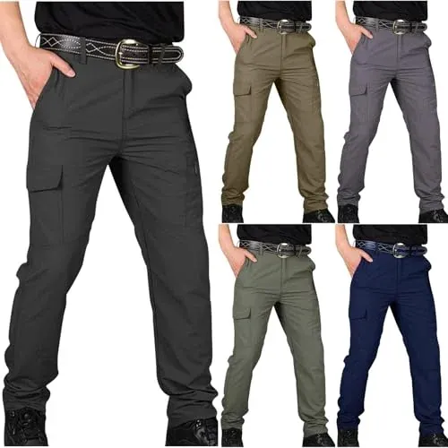 Men's Cargo Pants with Multiple Pockets