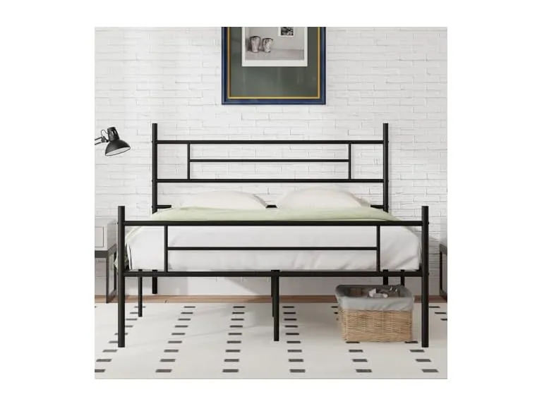 Novilla Queen Size 14 Inch Metal Platform Bed Frame with Headboard and Footboard