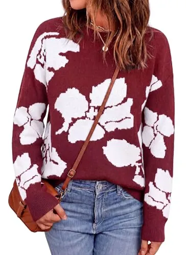 PRETTYGARDEN Women's Floral Sweater