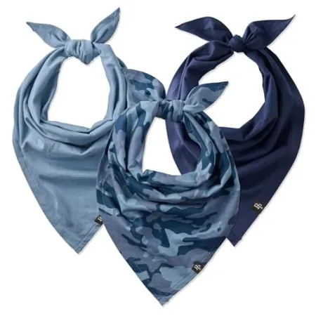 3-Pack Pet Passion Bandit 100% Organic Cotton Pet Bandanas