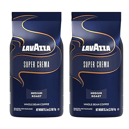 Select Accounts: 2-Pk 2.2-Lb Lavazza Super Crema Whole Bean Coffee