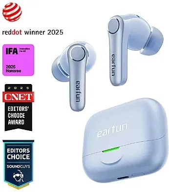 EarFun Air Pro 4+ Hi-Res Adaptive ANC Wireless Earbuds