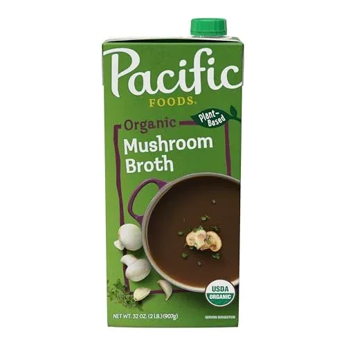 Pacific Foods Organic Mushroom Broth 32-Oz Carton