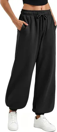 Ipletix Women's High-Waisted Baggy Sweatpants
