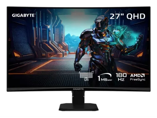 Gigabyte GS27QCA 27" QHD 180Hz Curved Gaming Monitor