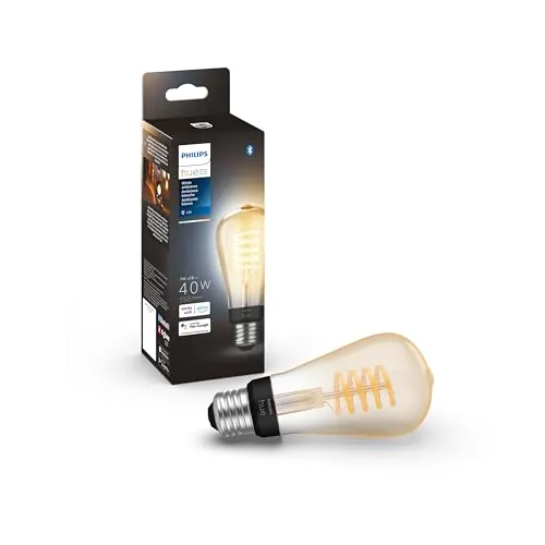 Philips Hue 7W ST19 White Ambiance LED Smart Vintage Edison Filament Bulb E26