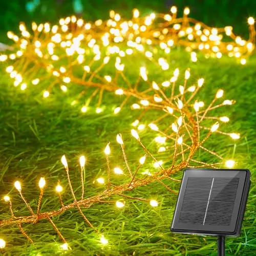 Brightown 120-LED 8-Mode Warm White Outdoor Solar String Lights