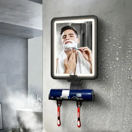 Zensyook Cordless Heated Fogless Shower Mirror with Light