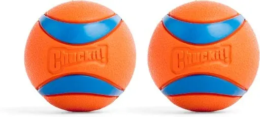 Chuckit! Ultra Ball Medium Dog Fetch Toy 2-Pack 2.5"