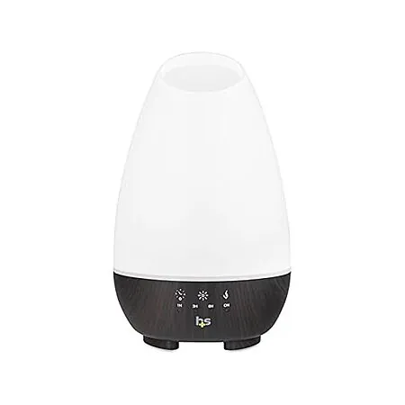 HealthSmart 500mL Ultrasonic Essential Oil Diffuser w/ 2 Mist Modes & 7 LED Colors